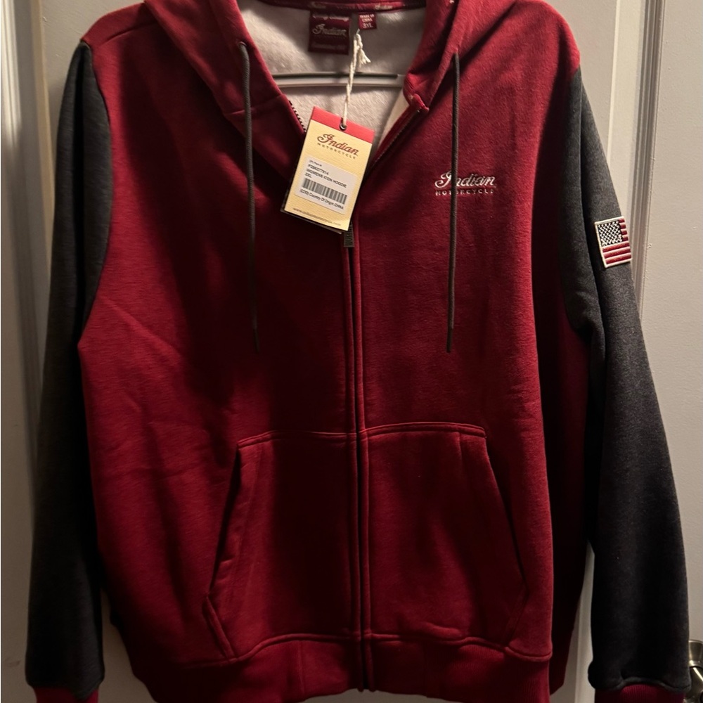 Women's Red and Gray Jacket